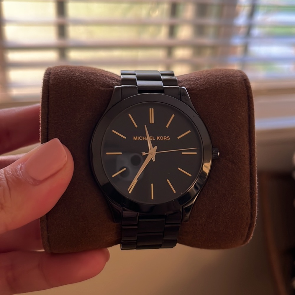 Black michael kors watch